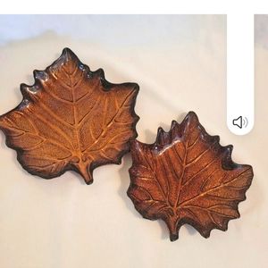 Vintage Murano Italian Style Brunt Orange Dish